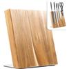 Coninx Ceppo Magnetico In Acacia Senza Coltelli 23 x 22 cm | Organizza I Tuoi Coltelli Da Cucina In Modo Sicuro Con Un Elegante Supporto Magnetico In Acacia