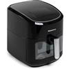 Melchioni Family | Friggitrice ad Aria GAIA, Capacità 8L / 2,5kg, Display Touch Screen, Timer 1/60 minuti, 13 Programmi Preimpostati, 50-200°C, Contenitore Antiaderente, 1800 W, Colore Nero