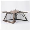 Fxzqgnh Tendone da Campeggio Automatico, Tessuto liestere, Pergola Portatile, Per escursioni, Per proprietari animali, color to 1, Marrone, 8-10