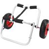 Domary Carrello per Kayak con Ruote Airless Solide da 10 Pollici,