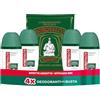 Borotalco, Deodorante Vapo Originale, Formula Senza Alcool con Talco a Cristalli Attivi, Tripla Protezione Asciutta, Profumo di Borotalco, 4 x 75 ml