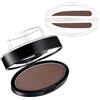 GL-Turelifes Sopracciglia timbro polvere Kit Perfette sopracciglia Power Seal natura timbro trucco strumento delicate brow forma per professionisti e principianti (#3 Unibrow (marrone scuro))