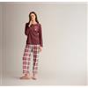 INFIORE PIGIAMA DONNA GIROCOLLO MANICA LUNGA LVC654606 INFIORE CHECK