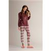 INFIORE PIGIAMA DONNA SERAFINO MANICA LUNGA LVC654605 CHECK