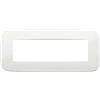 Vimar 19687.84 Placca Round 7 moduli, Tecnopolimero, Bianco