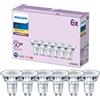 Philips LED Spot, Riflettore, 4,6W, GU10, 355lm, 2700K, trasparente (929001215237)