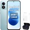 XIAOMI Smartphone Xiaomi REDMI Note 17 5G, 6G/128G, colore blu (incluso caricabatterie da 67W e cuffie Bluetooth)