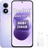 XIAOMI Smartphone Xiaomi REDMI Note 17 5G, 6GB di RAM, 256GB di memoria interna, colore viola (incluso caricabatterie da 67W)