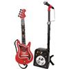 REIG 844 - Set di giocattoli per chitarra a 4 corde e microfono amplificato