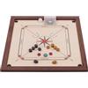 SQUARE GAME SQUARE - Carrom Professionale 850 Dark LUX - Tabellone 84 x 84 cm - Tabellone da gioco professionale in legno con pietre