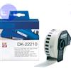 BROTHER COMPATIBILE BROTHER ROTOLO continuo ETICHETTE di CARTA NERO su BIANCO 29mm x 30.48mt COMPATIBILE - DK-22210