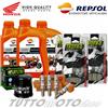 REPSOL - TROFEO - NGK - HIFLO TAGLIANDO HONDA TRANSALP 650 2006 OLIO REPSOL FILTRO CANDELE PASTIGLIE