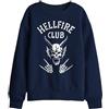 Stranger Things Stranger Things Hellfire Club Bones Kids Sweatshirt, Athletic Heather Pullover Unisex - Bambini e Ragazzi (Pacco da 1)