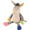 Sigikid Asino Patchwork Sweety grigio | Peluche patchwork, colorato, unico e adorabile, compagno e giocattolo per neonati e bambini