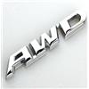 EmbemsCar 1x Adesivo laterale con stemma e logo AWD per portellone, in metallo cromato