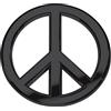Revolution Car Badges Emblemi per auto in metallo, logo 3D con simbolo della pace con retro adesivo facile da montare, distintivi classici per auto e jeep, (diametro 7 cm x spessore 0,3 cm, metallo