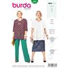 burdastyle Burda Cartamodello da cucito 6307 - Giacca da donna, taglia 46 - 60, ideale per principianti [L2]