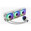 Aerocool MIRAGEL360W, Raffreddamento a Liquido per CPU, Ventola 3x12cm ARGB, TDP 550W,Bianco