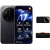 XIAOMI 17 Ultra Smartphone, 16+512GB, Teleobiettivo Leica da 200MP (75-100mm), Snapdragon 8 Elite Gen 5, HyperAI, Caricatore Non Incluso, Nero (Versione MX)