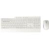 Rapoo | Tastiera e mouse wireless con tastiera e mouse QWERTY portoghese con tecnologia multimodalità Bluetooth e 2,4 GHz, mouse ottico a 1600 dpi), bianco