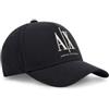 Armani Exchange - Curved Visor Contrast Front Logo, Cappellino da Baseball Uomo