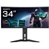 Gigabyte MO34WQC2 EK 4719331858926 GIGABYTE Monitor da gioco curvo OLED WQHD MO34WQC2 da