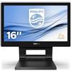 Philips Monitor 15,6" ( LED 1366x768 FWXGA HD 60Hz ) B LINE Smoothtouch Black