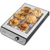 Cecotec Tostapane Orizzontale Turbo Easy toast Inox. 3 resistenze di quarzo, 6 livelli di tostatura, raccogli briciole, 900 W