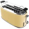 Cecotec Tostapane 4 Fette Toast&Taste 1600 Retro Double Beige, 1630 W, 2 Slot Larghi da 3.8 cm e Lunghi, Acciaio Inossidabile, Aste Superiori, Potenza Regolabile, Vassoio Raccoglibriciole