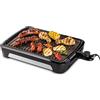 George Foreman Barbecue Elettrico da Tavolo - Smokeless - 80% di fumo in meno - Griglia da tavolo; Lavabile in lavastoviglie, Vassoio per Grasso; Opzione di Conservazione Verticale,25850-56