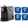 Lavazza A Modo Mio Jolie Evo, Macchina per Caffè Realizzata con 36% di Plastica Riciclata, Macchina Espresso con 64 Capsule Lavazza A Modo Mio Crema e Gusto Classico Incluse, Nera