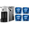 Lavazza, A Modo Mio Jolie Evo, Macchina per Caffè Realizzata con 36% di Plastica Riciclata, Macchina Espresso con 64 Capsule Lavazza A Modo Mio Crema e Gusto Classico Incluse, Bianca
