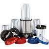 Russell Hobbs Frullatore Multifunzione, Sport, Smoothie, Shaker, 3 Bicchieri grandi, 2 Bicchieri Piccoli, Accessori, 700 W, Acciaio Inox, 23180-56