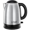 Russell Hobbs Bollitore Elettrico - 1,7 L, 2400 W - Acciaio Inox Satinato; Ebollizione Rapida; Filtro Anticalcare Rimovibile; Beccuccio, Indicatore Liv. di Riempimento, Adventure 23912-70