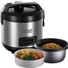 Russell Hobbs Cuociriso e Vaporiera 2 in 1, Multicottura, 6 tazze, 1.2 L, 500 W, Cesta per Carne e Verdure, Lavastoviglie ok, 27080-56 [Esclusiva Amazon]