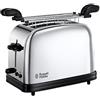 Russell Hobbs Tostapane con Pinze - Per Toast Farciti o Sandwich - 2 Fette - Acciaio Inox Lucidato; Fessure per toast extra larghe; 6 livelli di doratura; Scongelamento, 1200 W, Victory 23310-57