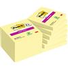 Post-it Foglietti Super Sticky, 8 Blocchetti + 4 GRATIS, 76 mm x 76 mm | Foglietti Adesivi Riposizionabili a Tenuta Extra Forte per Promemoria ed Elenchi; Aderiscono a Superfici Verticali