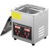 VEVOR Pulitore a Ultrasuoni Vassoio Display Digitale in Acciaio Inox Capienza 2 Litri con Riscaldamento Tempo Temperatura Regolabile, Macchina Pulitrice a Ultrasuoni per Gioielli Occhiali Laboratorio