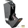 VEVOR Cassaforte per Pistole in Acciaio Cassaforte Biometrica per 1 Pistole 3 Modi di Tasti Sblocco per Impronte Digitali Combinazione per Gioielli Documenti Pistole Uso Domestico Cassaforte Pistole