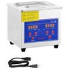 VEVOR Pulitore ad Ultrasuoni 1.3L Lavatrice ad Ultrasuoni Professionale in Acciaio Inossidabile Multifunzione con Timer Digitale di Riscaldamento per Occhiali Orologi Gioielli Laboratorio