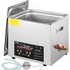 VEVOR Pulitore a Ultrasuoni Aggiornato 10 L (riscaldatore 400 W ultrasuoni 240 W) Pulitore a Ultrasuoni da Laboratorio Digitale con Temporizzatore del Riscaldatore per Pulizia di Parti di Strumenti