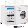 VEVOR Scaldasalviette Armadietto Sterilizzatore 23L con Luce UV 2 Ripiani con Griglia in Acciaio Inox, Scaldasalviette Riscaldamento per Asciugamani Armadietto da Spa Salone di Bellezza Bagno Hotel