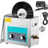 VEVOR Pulitore A Ultrasuoni Display Digitale, 6L Lavatrice Ultrasuoni in Vinile, 220V/50Khz Professionale Pulitore a Ultrasuoni con Funzione di Riscaldamento, Nero, per Pulizia di Gioielli Occhiali