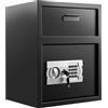 VEVOR Cassaforte da Armadio 36x30x45CM, da Mobile Con Slot di Rilascio, da Cassetto in Acciaio, Elettronica Con Borsa per Documenti Ignifuga, per Gioielli, Contanti