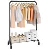 VEVOR Stand Appendiabiti Barra Singola Ripiano Singolo da Appendere per Camera da Letto Soggiorno, Appendiabiti in Acciaio al Carbonio Q235 Diametro del Tubo 25,4 mm, Stand Appendiabiti Peso di 2,9 kg