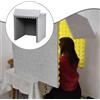 Cabina insonorizzata da tavolo con schermo fonoassorbente per registrazioni