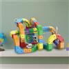Set di trenino elettrico per bambini, kit di costruzione flessibile per feste,