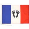 AZ FLAG Bandiera Francesi d'Algeria 45x30 cm Poliestere 100D Cordini | Uso interno ed esterno bandiera decorativa algerina doppie cuciture e bordi rinforzati