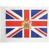 AZ FLAG Bandiera Regno Unito con stemma 45x30 cm Poliestere 100D Cordini | Uso interno ed esterno bandiera decorativa inglese United Kingdon Coat of arms doppie cuciture e bordi rinforzati