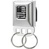 Buckle-Down Fun Seatbelt Buckle Keyholders American Flag Black White